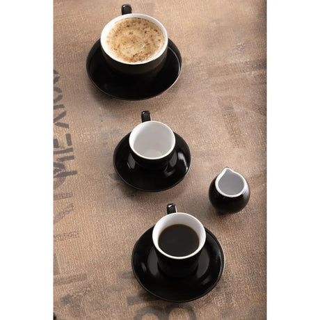 CU951 Olympia Cafe Milk Jug Black - 70ml 2.36fl oz (Pack of 6) - JD Catering Equipment Solutions Ltd