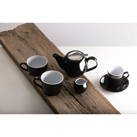 CU953 Olympia Cafe Coffee Cup Black - 230ml 8fl oz (Pack of 12) - JD Catering Equipment Solutions Ltd