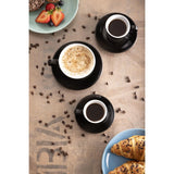 CU961 Olympia Cafe Flat White Cup Black - 170ml (Pack of 12)