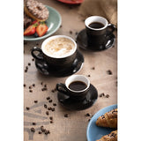 CU954 Olympia Cafe Cappuccino Cup Black - 340ml 11.5fl oz (Pack of 12)