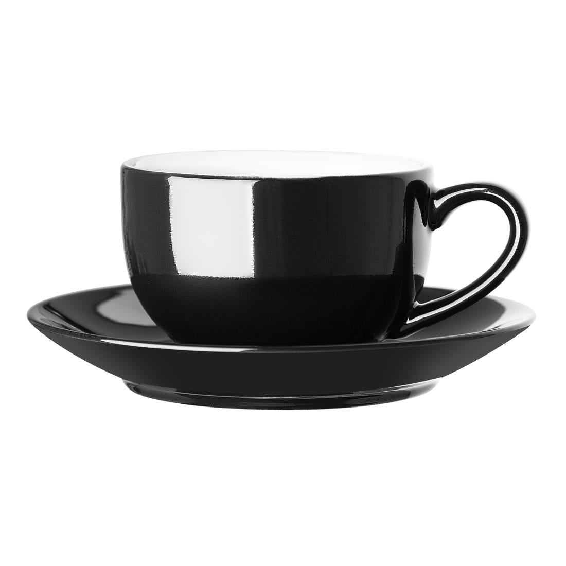 CU953 Olympia Cafe Coffee Cup Black - 230ml 8fl oz (Pack of 12)