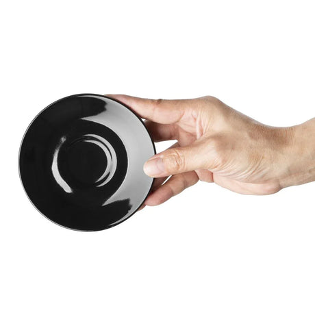 CU955 Olympia Cafe Espresso Saucer Black (Pack of 12) - JD Catering Equipment Solutions Ltd