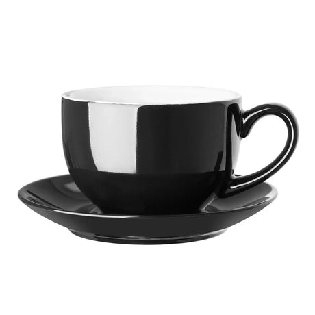 CU956 Olympia Cafe Saucer Black (Pack of 12) - JD Catering Equipment Solutions Ltd