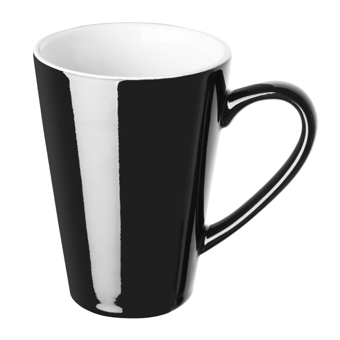 CU957 Olympia Cafe Latte Cup Black - 340ml 11.5fl oz (Pack of 12)