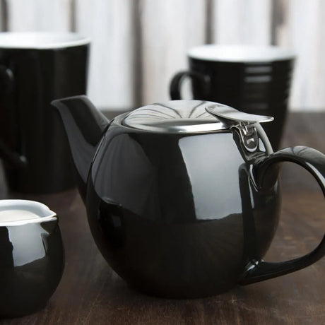 CU958 Olympia Cafe Teapot Black - JD Catering Equipment Solutions Ltd