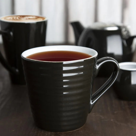 CU959 Olympia Cafe Aroma Mug Black - 340ml (Pack of 6) - JD Catering Equipment Solutions Ltd