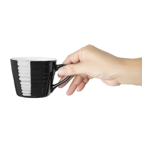 CU960 Olympia Cafe Aroma Mug Black - 230ml (Pack of 6) - JD Catering Equipment Solutions Ltd