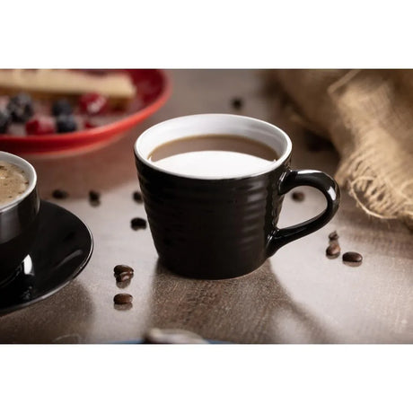 CU960 Olympia Cafe Aroma Mug Black - 230ml (Pack of 6) - JD Catering Equipment Solutions Ltd