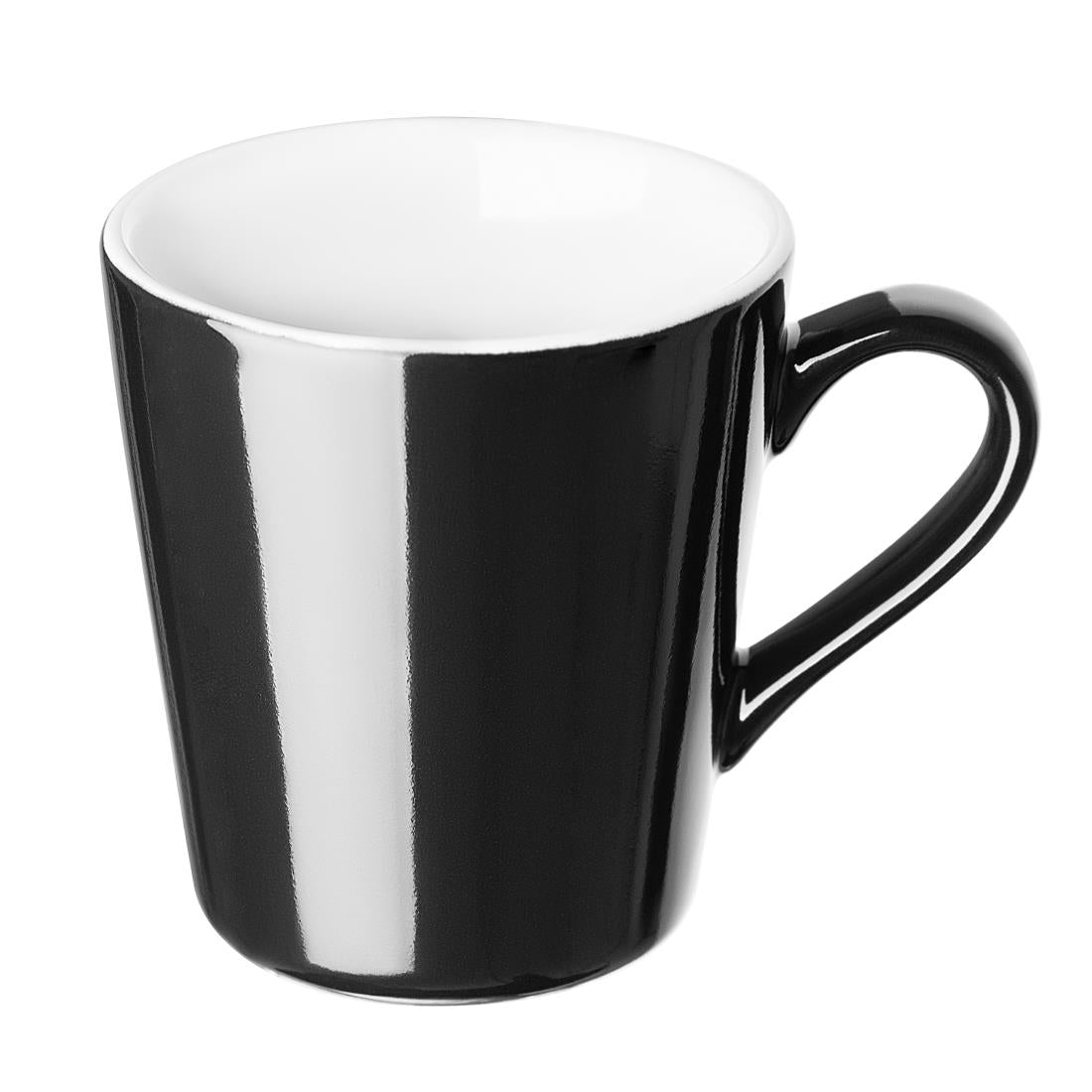 CU961 Olympia Cafe Flat White Cup Black - 170ml (Pack of 12)