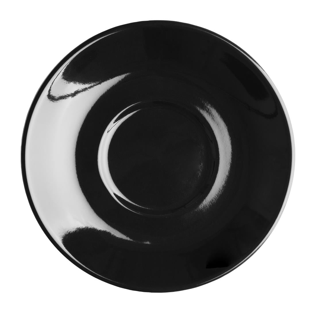 CU962 Olympia Cafe Flat White Saucer Black (Pack of 12)
