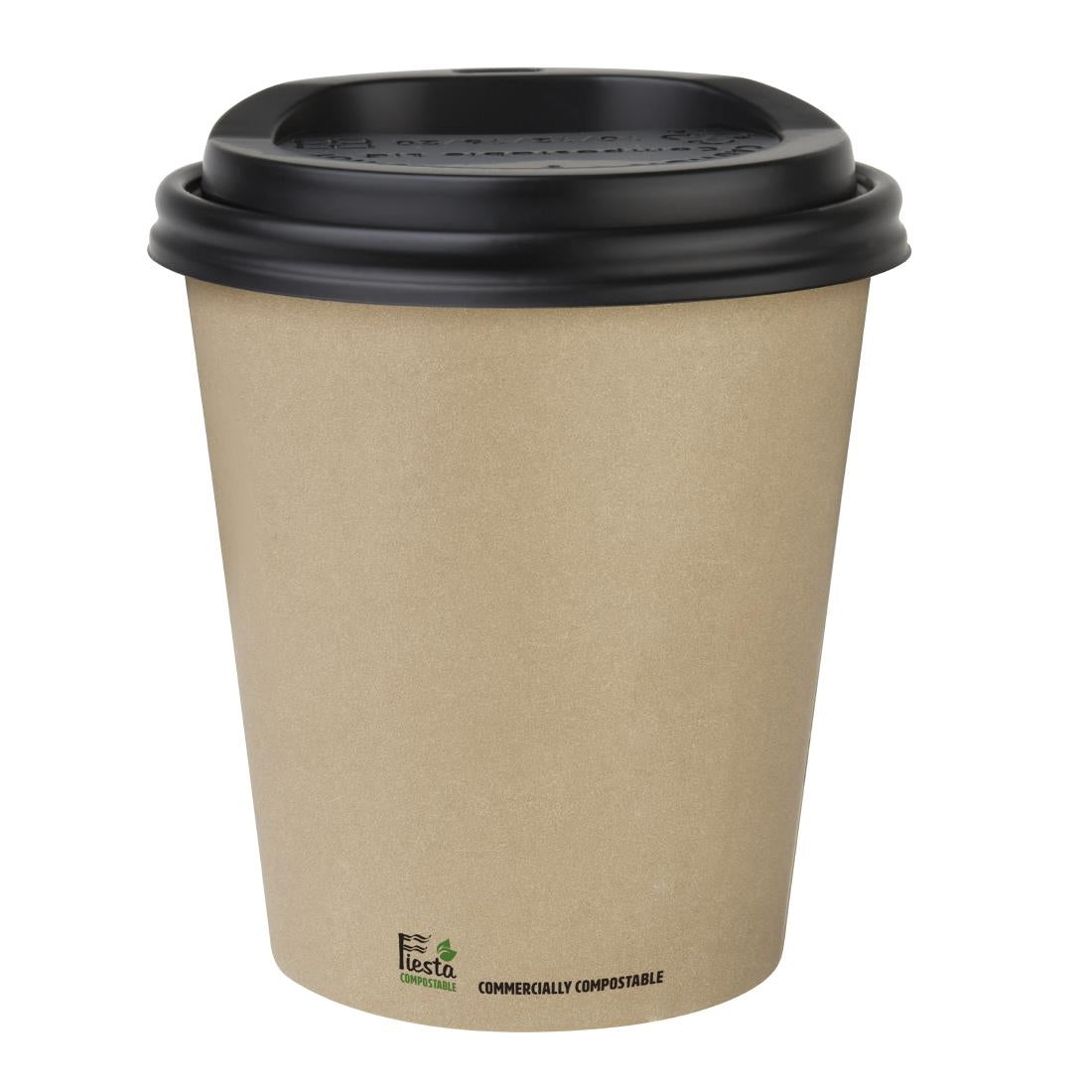 CU983 Fiesta Compostable Coffee Cups Single Wall 12oz (Pack of 50)