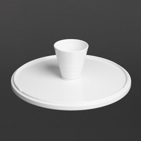 CU988 Olympia Kristallon Melamine Round Cake Stand 330x140mm