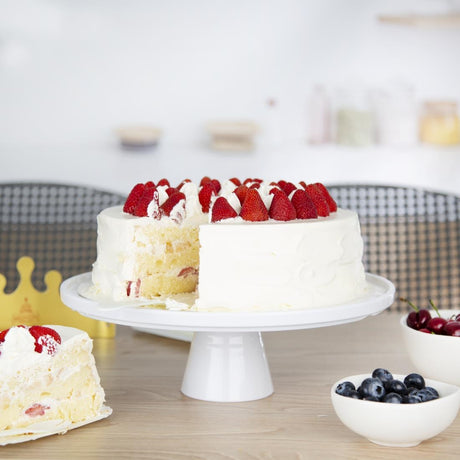 CU988 Olympia Kristallon Melamine Round Cake Stand 330x140mm