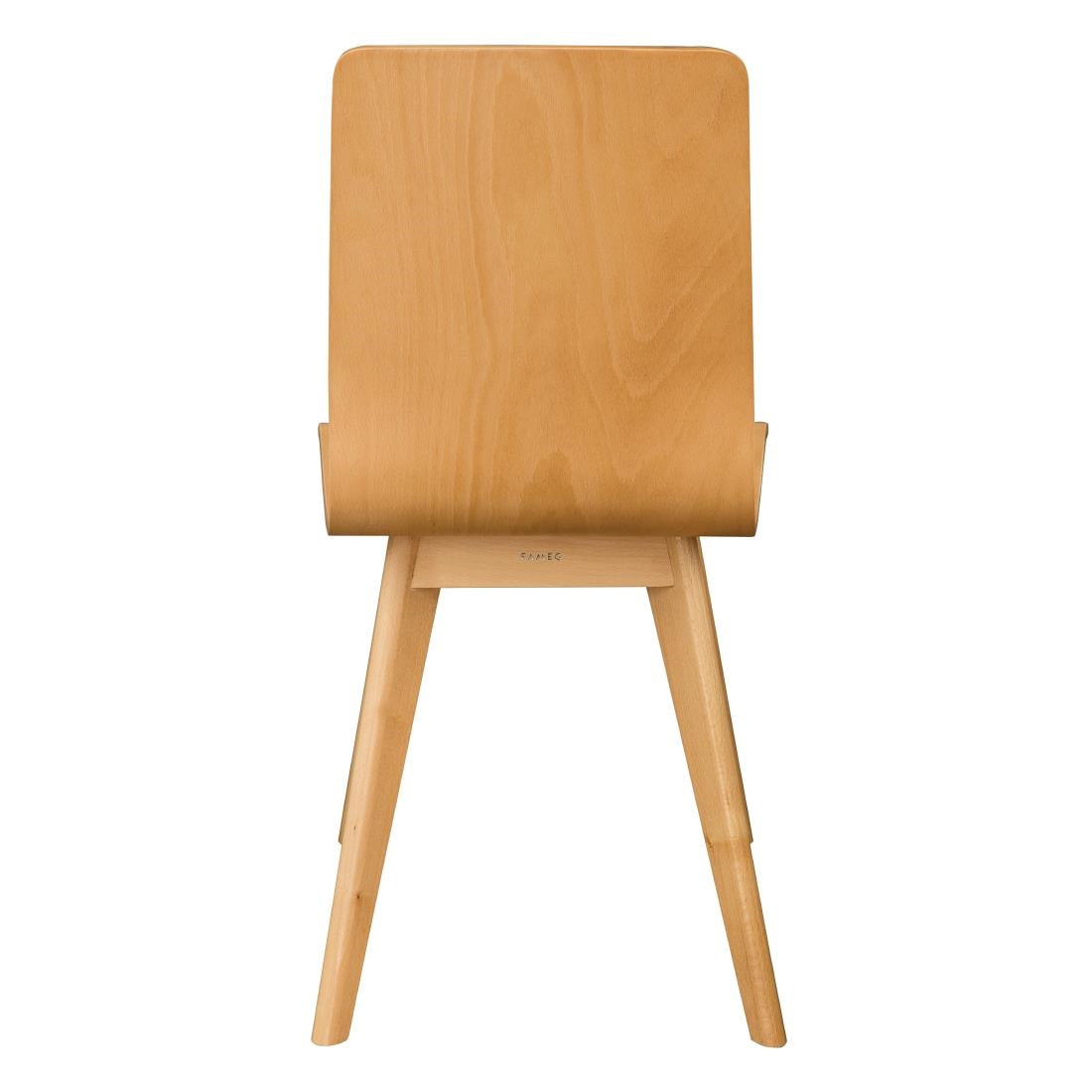 CW010 Fameg Wooden Flow Bentwood Beech Side Chairs (Pack of 2)