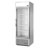 CW388 True 1 Glass Door 538L Upright Display Fridge Aluminium GDM-19T-HC-TSL01
