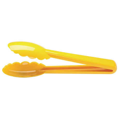 CW533 Mercer Culinary Hells Tools Tongs Yellow 8"