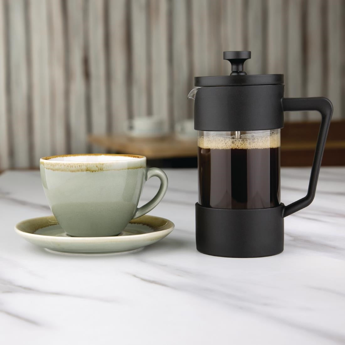 CW950 Olympia Contemporary Cafetiere Black 3 Cup