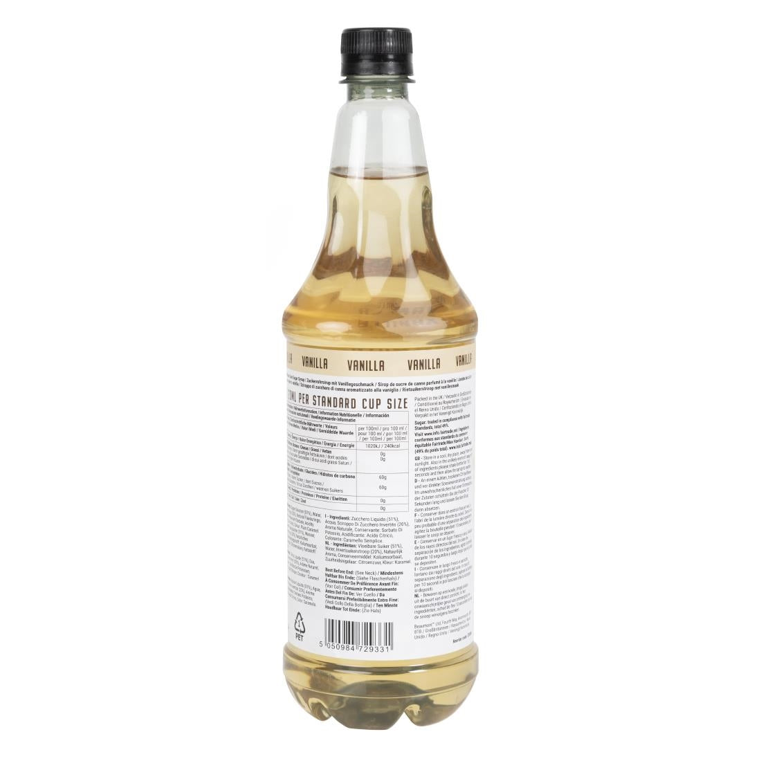 CX086 Beaumont Vanilla Syrup 1ltr