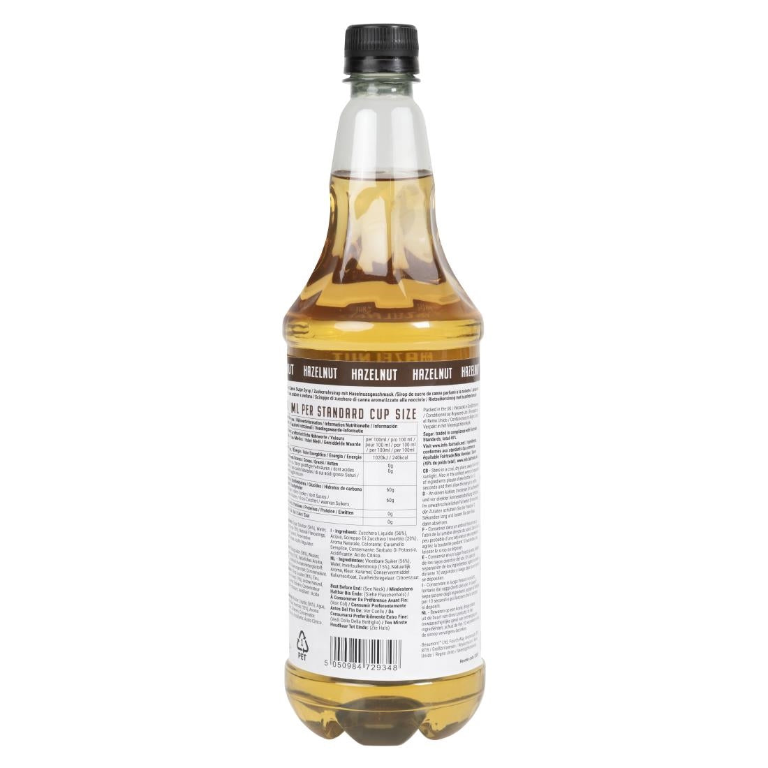 CX087 Beaumont Hazelnut Syrup 1ltr