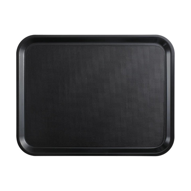 Cambro Mykonos Laminate Non-Slip Trays Black 330x430mm (24 Pack)