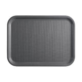 Cambro Mykonos Rectangular Non-Slip Tray Charcoal 330x430mm (24 Pack)