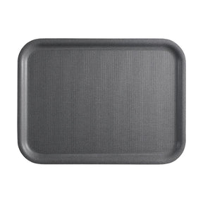 Cambro Mykonos Rectangular Non-Slip Tray Charcoal 330x430mm (24 Pack)