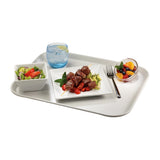 Cambro Versalite PE Rectangular Trays Light Grey 360x460mm (12 Pack)