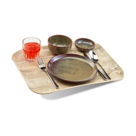 CX390 Cambro Versatray Century Non-Slip Light Oak Textured Wood Effect 330x430mm