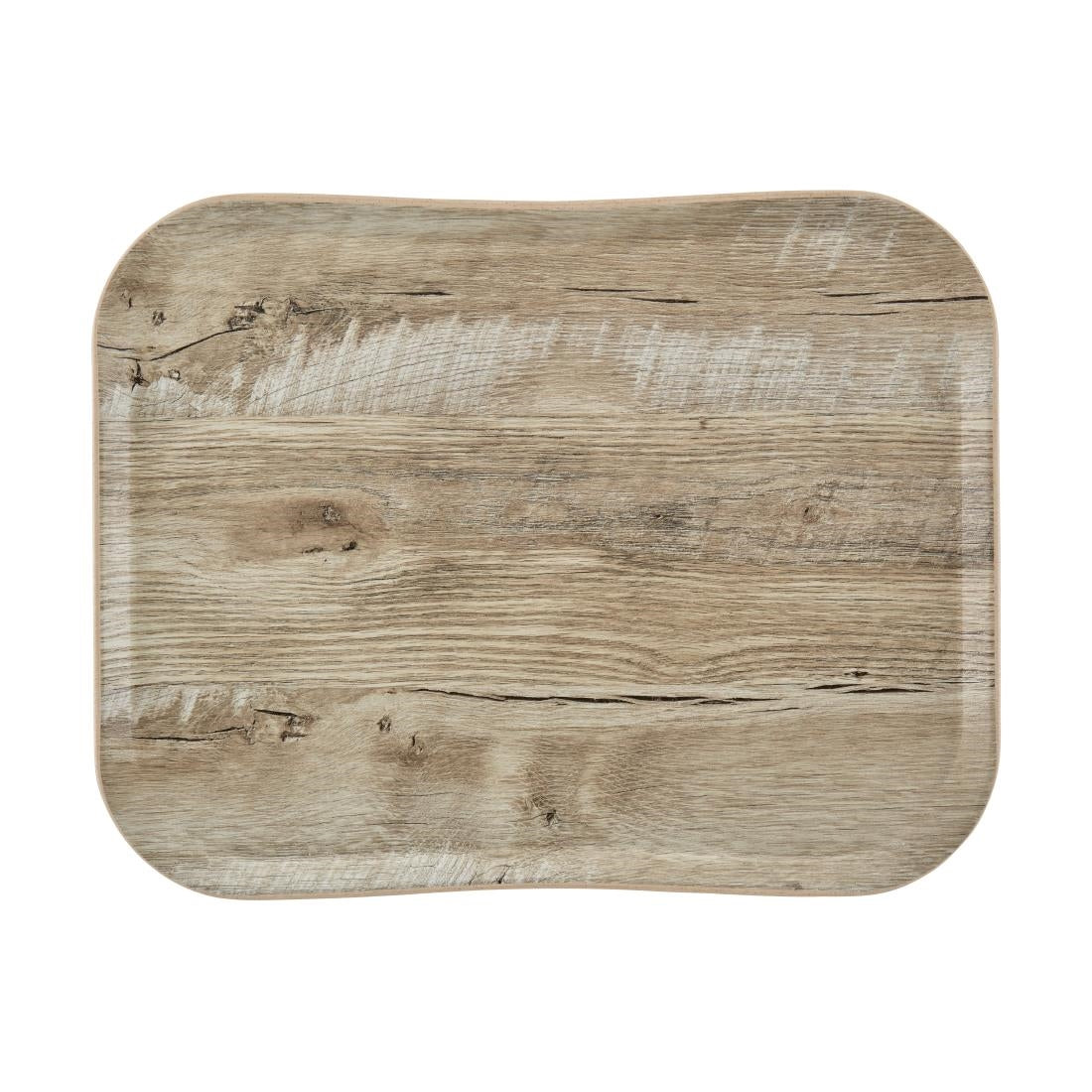 CX390 Cambro Versatray Century Non-Slip Light Oak Textured Wood Effect 330x430mm