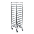 Matfer Bourgeat Stainless Steel 12-Shelf Cafeteria Trolley Grey