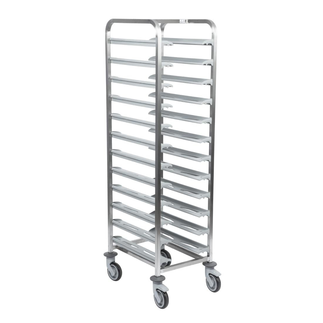 Matfer Bourgeat Stainless Steel 12-Shelf Cafeteria Trolley Grey