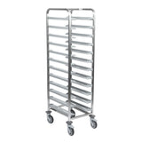 Matfer Bourgeat Stainless Steel 12-Shelf Cafeteria Trolley Grey