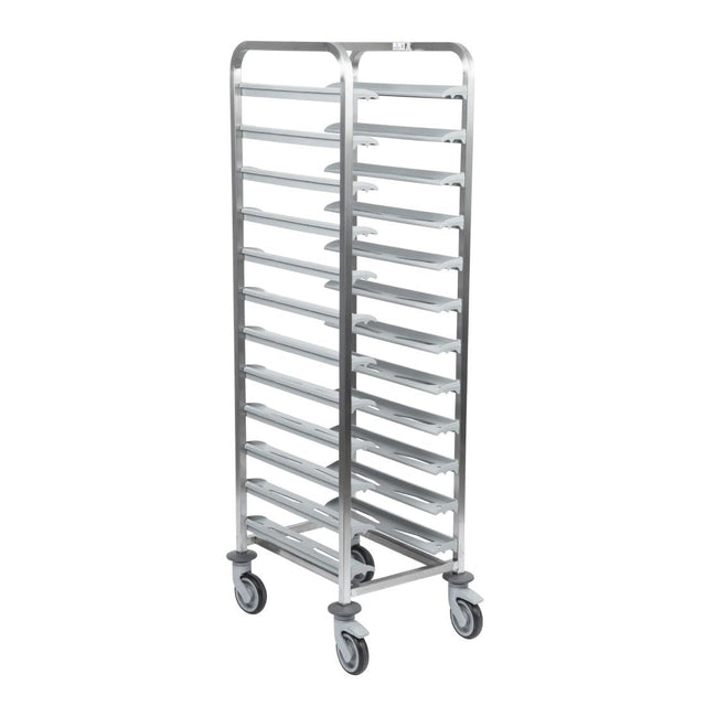 Matfer Bourgeat Stainless Steel 12-Shelf Cafeteria Trolley Grey