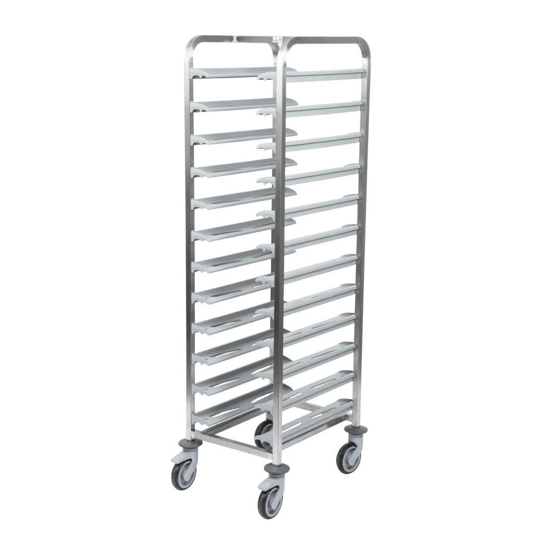Matfer Bourgeat Stainless Steel 12-Shelf Cafeteria Trolley Grey