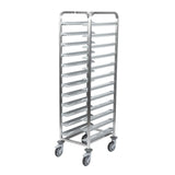 Matfer Bourgeat Stainless Steel 12-Shelf Cafeteria Trolley Grey