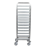 Matfer Bourgeat Stainless Steel 12-Shelf Cafeteria Trolley Grey