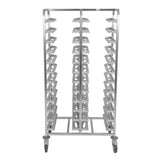 Matfer Bourgeat Stainless Steel 24-Shelf Cafeteria Trolley Grey