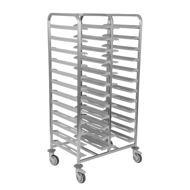 Matfer Bourgeat Stainless Steel 24-Shelf Cafeteria Trolley Grey