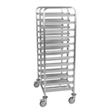 Matfer Bourgeat Stainless Steel 24-Shelf Cafeteria Trolley Grey