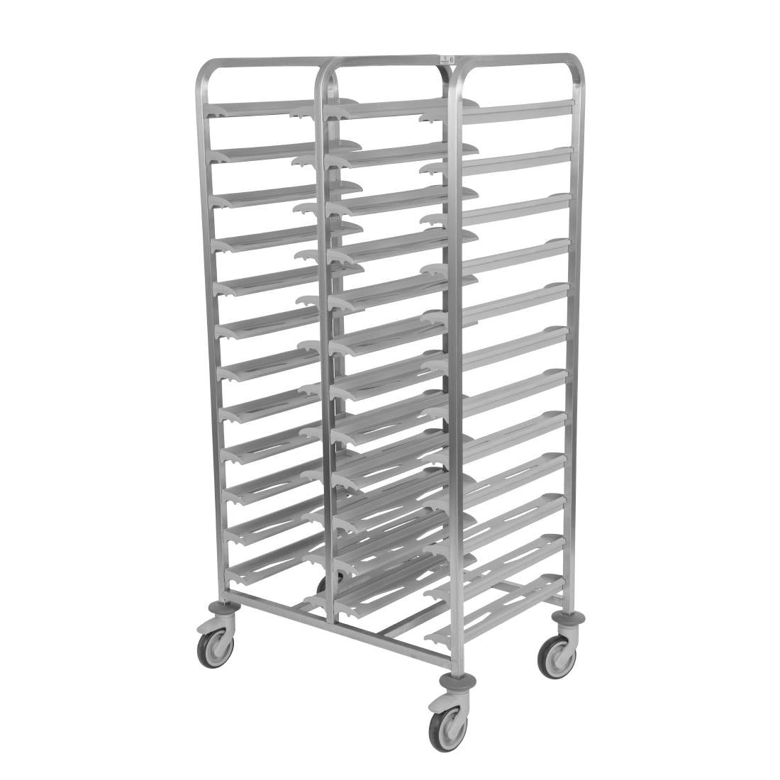 Matfer Bourgeat Stainless Steel 24-Shelf Cafeteria Trolley Grey