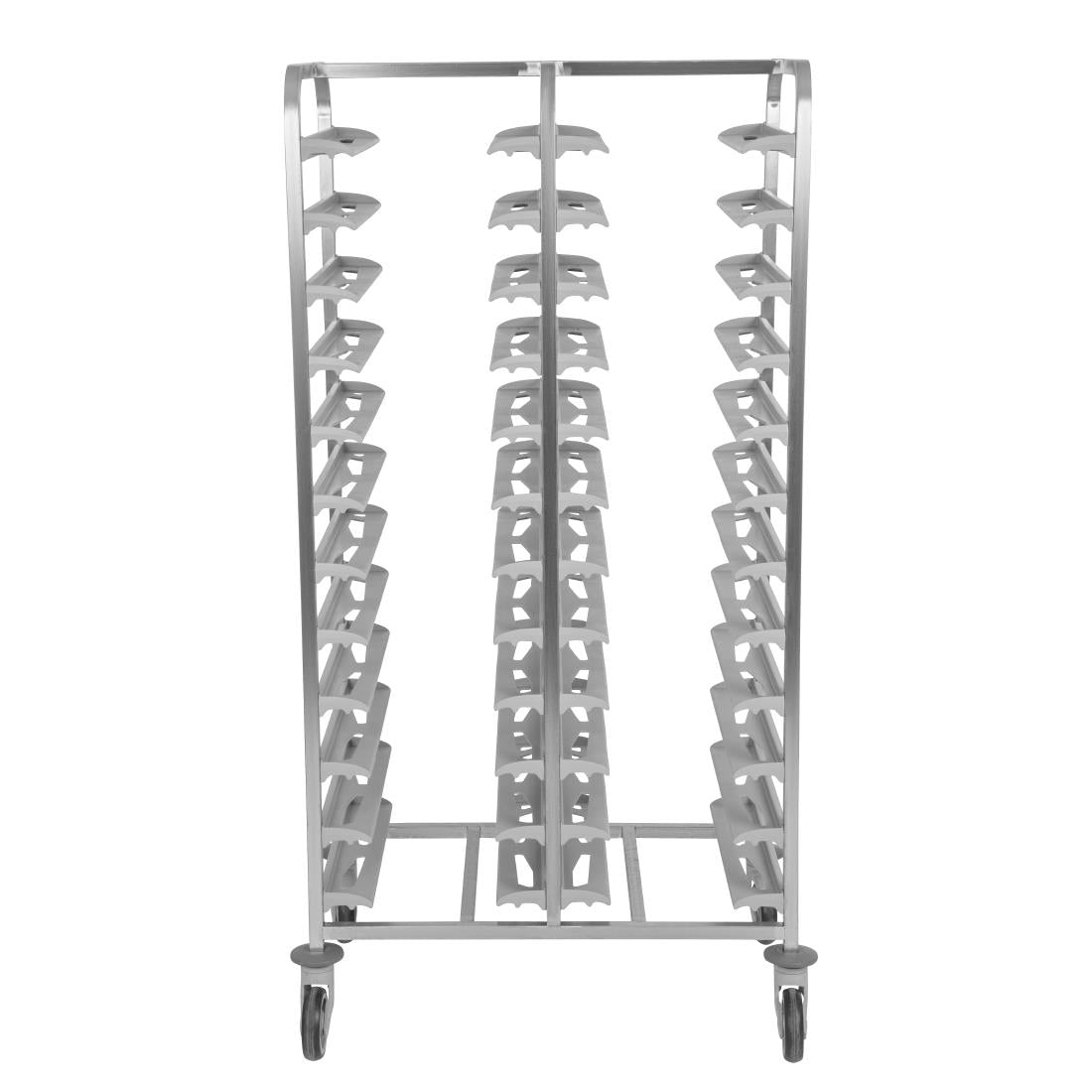 Matfer Bourgeat Stainless Steel 24-Shelf Cafeteria Trolley Grey