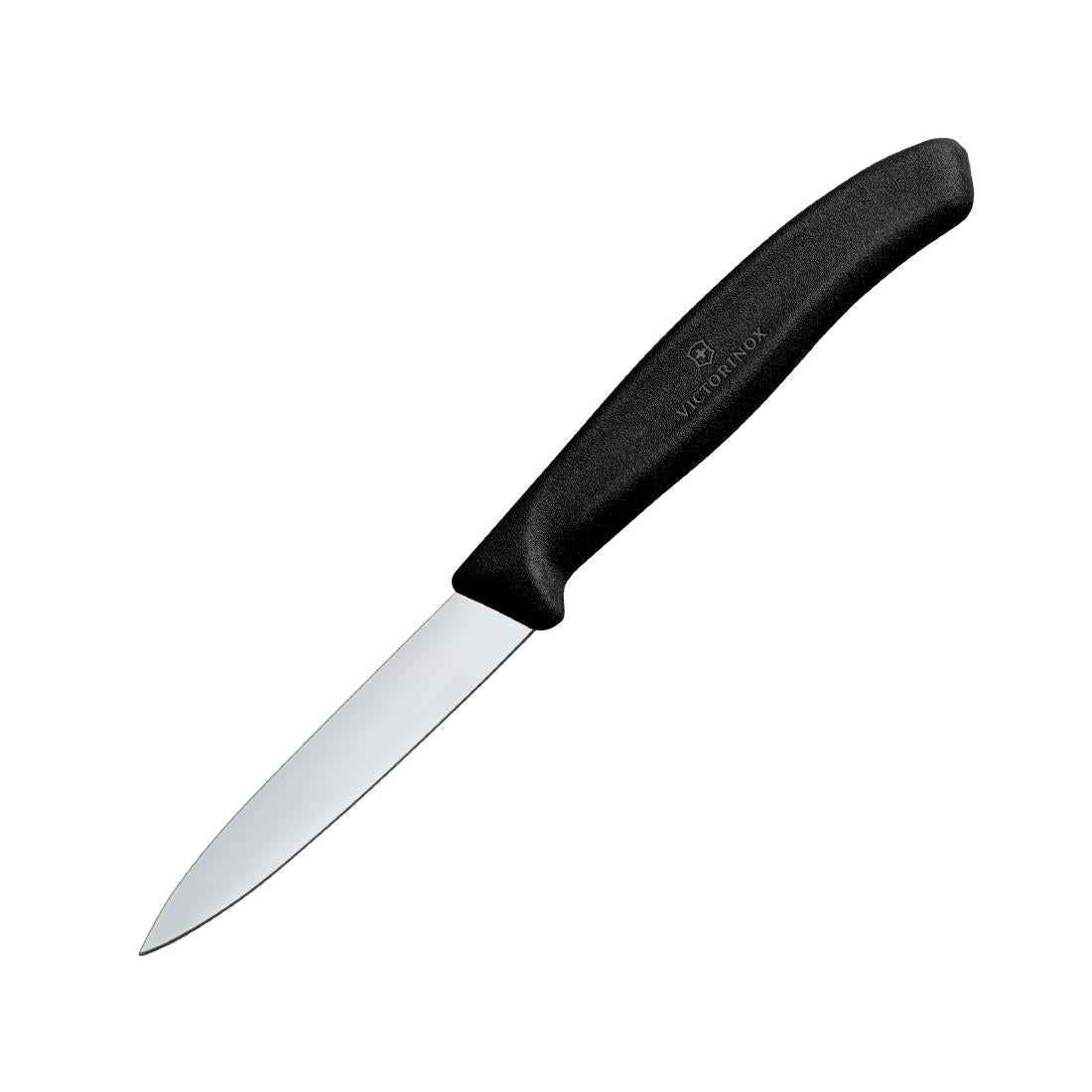 CX742 Victorinox Paring Knife  Pointed Tip Black 8cm