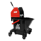 CX994 SYR TC20-R Kentucky Mop Bucket and Wringer 13L Red - JD Catering Equipments Ltd