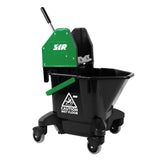 CX995 SYR TC20-R Kentucky Mop Bucket and Wringer 13L Green - JD Catering Equipments Ltd