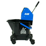 CX996 SYR TC20-R Kentucky Mop Bucket and Wringer 13L Blue - JD Catering Equipments Ltd
