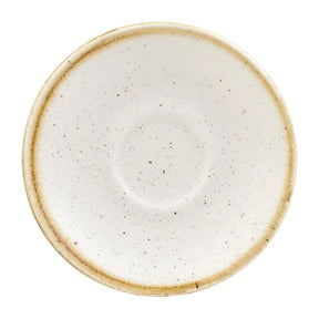 Churchill Stonecast Espresso Saucers Barley White 118mm (12 Pack)