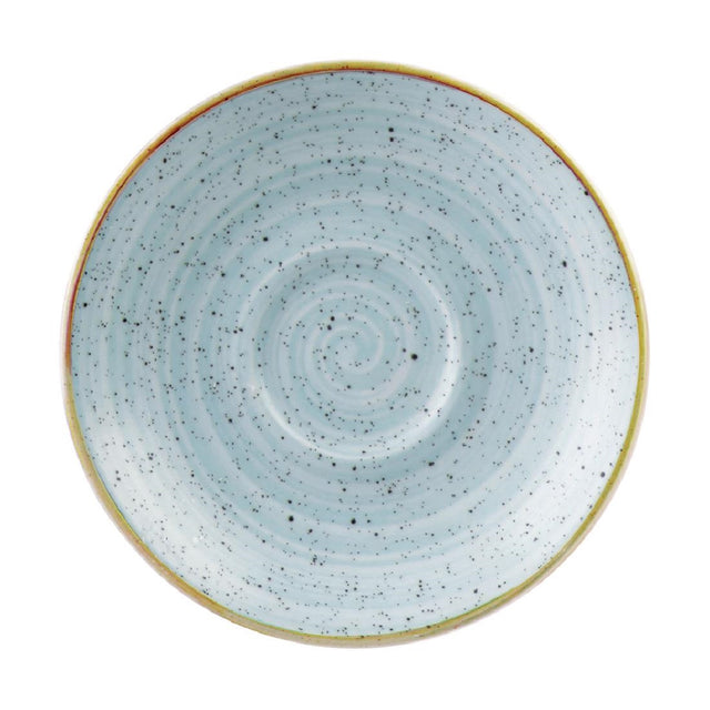 Churchill Stonecast Espresso Saucers Duck Egg Blue 118mm (12 Pack)