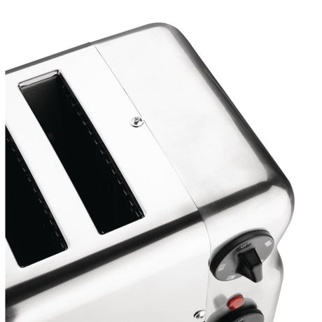 Rowlett Esprit 4 Slot Toaster Chrome with Duraheat Elements & Sandwich Cage