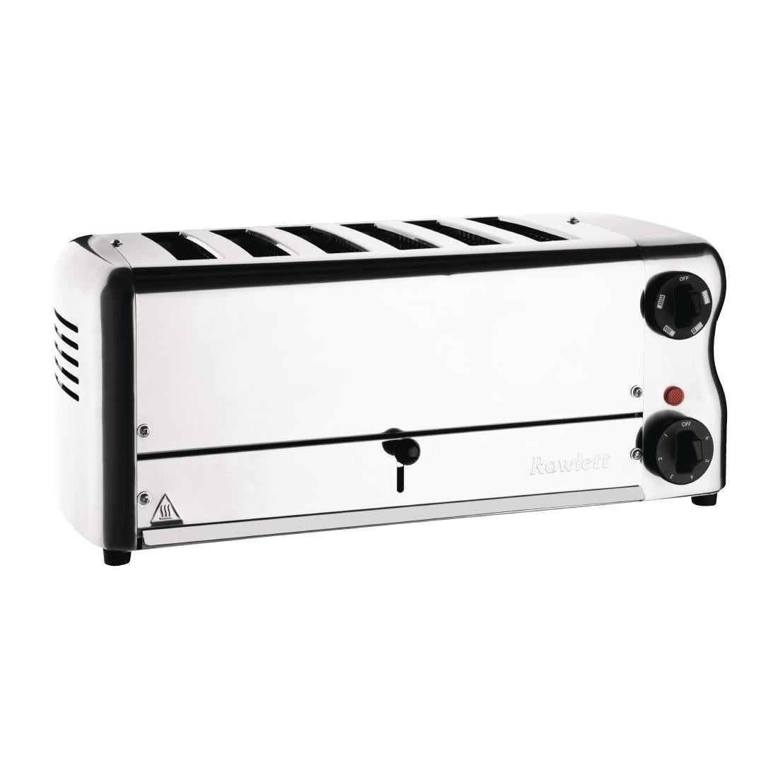 Rowlett Esprit 6 Slot Toaster with Sandwich Cages and Extra Duraheat Elements Chrome