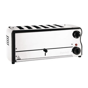 Rowlett Esprit 6 Slot Toaster with Sandwich Cages and Extra Duraheat Elements Chrome